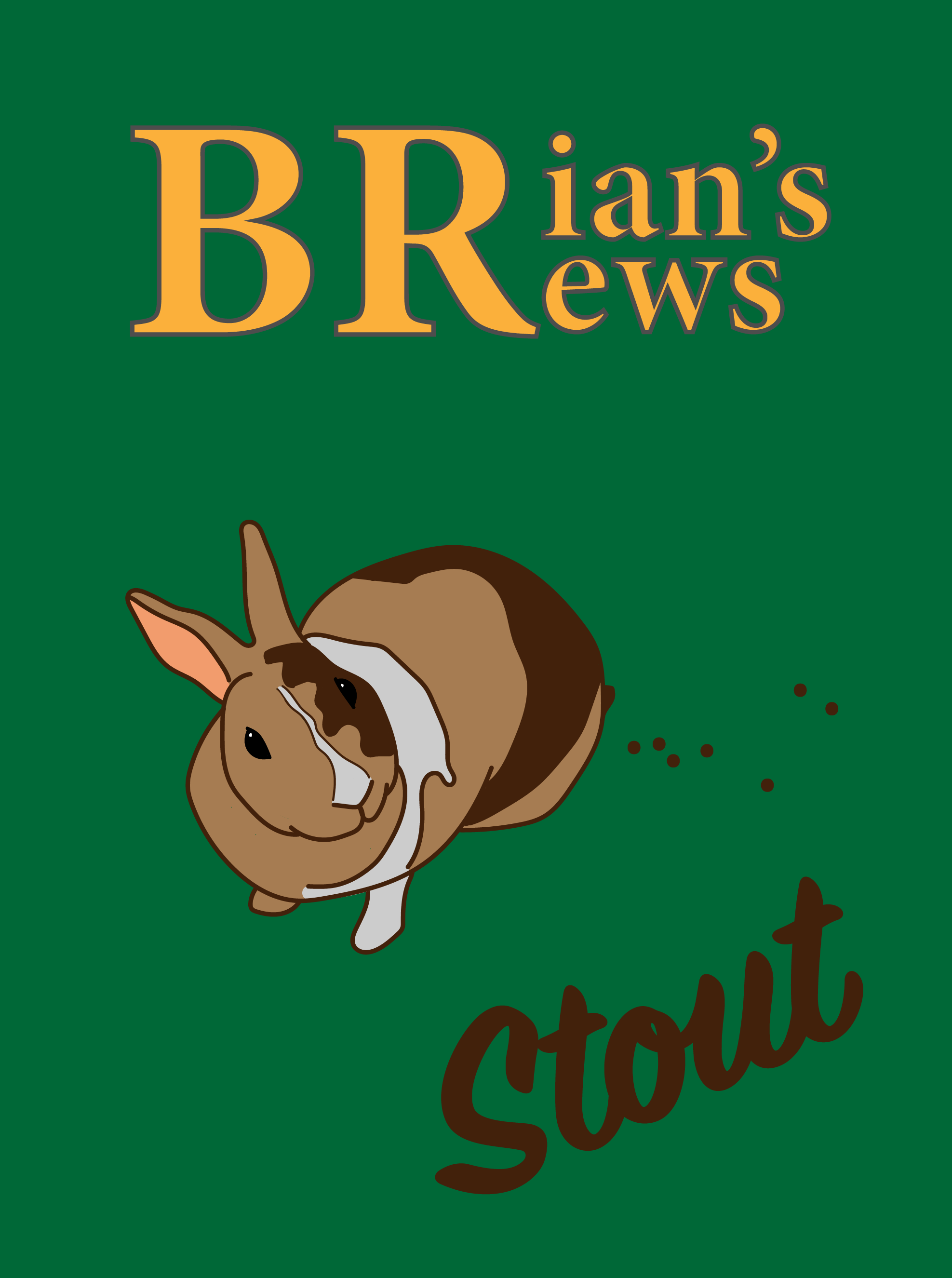 Brian's Brews stout label